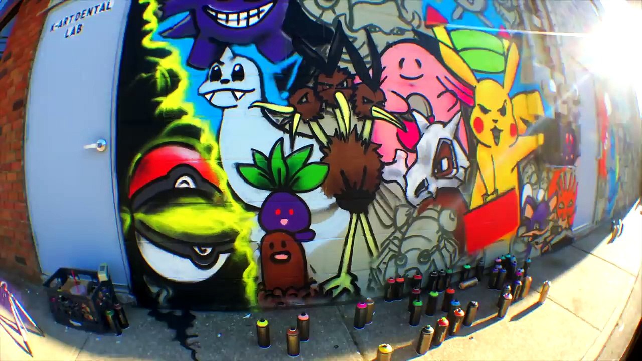 INSANE Pokemon Go Wall Art (151 first gen Pokemon)
