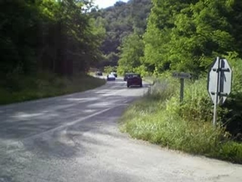 Astra coupé ligne inox dans courbe