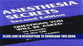 [PDF] Anesthesia Secrets Full Online
