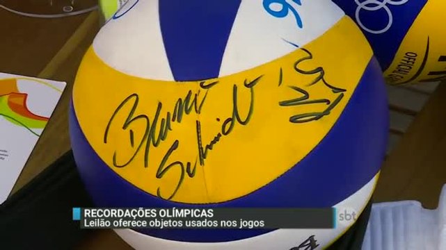Leilão oferece objetos usados nos Jogos Olímpicos do Rio