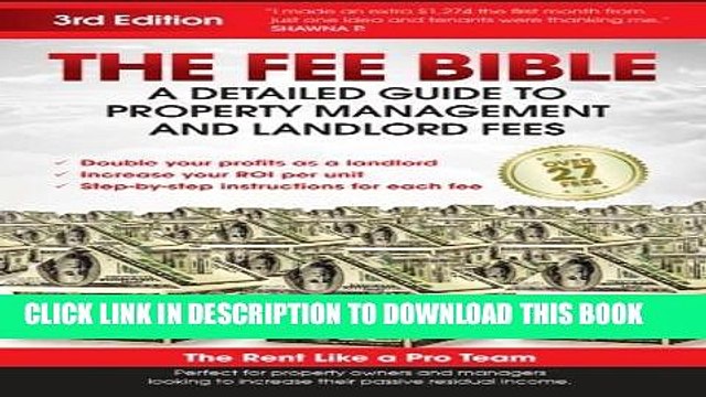 [PDF] The Fee Bible: A Detailed Guide to Property Management and Landlord Fees Full Collection