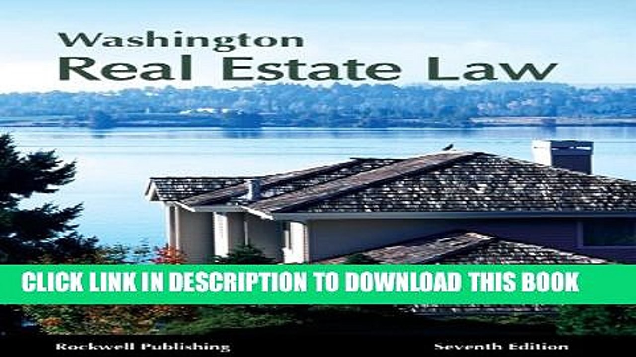 [PDF] Washington Real Estate Law - 7th edition Full Collection