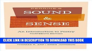 Collection Book Perrine s Sound and Sense: An Introduction to Poetry