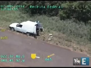 Veja imagens de ação conjunta da Receita Federal, PRF e FAB
