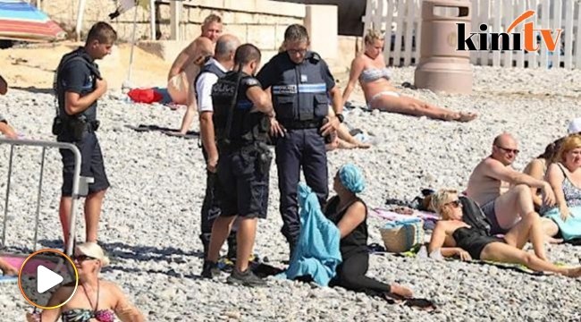 Polis arah wanita tanggal burkini