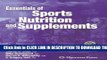 [PDF] Essentials of Sports Nutrition and Supplements Popular Online