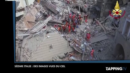 Séisme en Italie : Les images chocs des dégâts filmées par un drone (Vidéo)