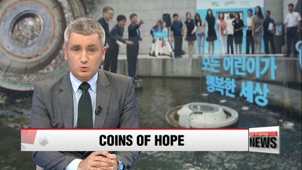 Foreign coins from Cheonggyecheon to help children overseas