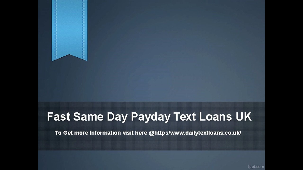 Direct Lenders Same Day Loans No Fees UK