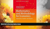 Must Have  Mathematics and Methodology for Economics: Applications, Problems and Solutions