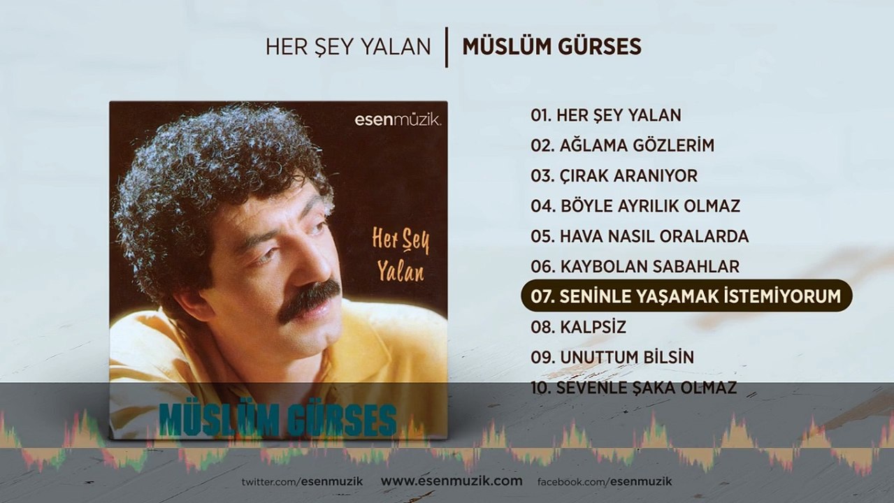 Seninle Yaşamak İstemiyorum (Müslüm Gürses) Official Audio #seninleyaşamakistemiyorum #müslümgürses