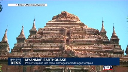 Myanmar earthquake : powerful quake kills 3, damages famed Bagan temples