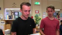 Students nervously open GCSE results