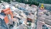 Images choc vues de drone après le séisme à Amatrice (Italie)