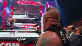 Big Show and Brock Lesnar come face-to-face- Raw