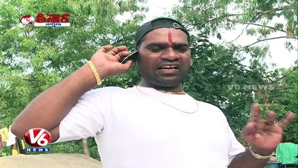 Bithiri Sathi Over RGV's Upcoming Movie On Gangster Nayeem Story || Teenmaar News || V6 News