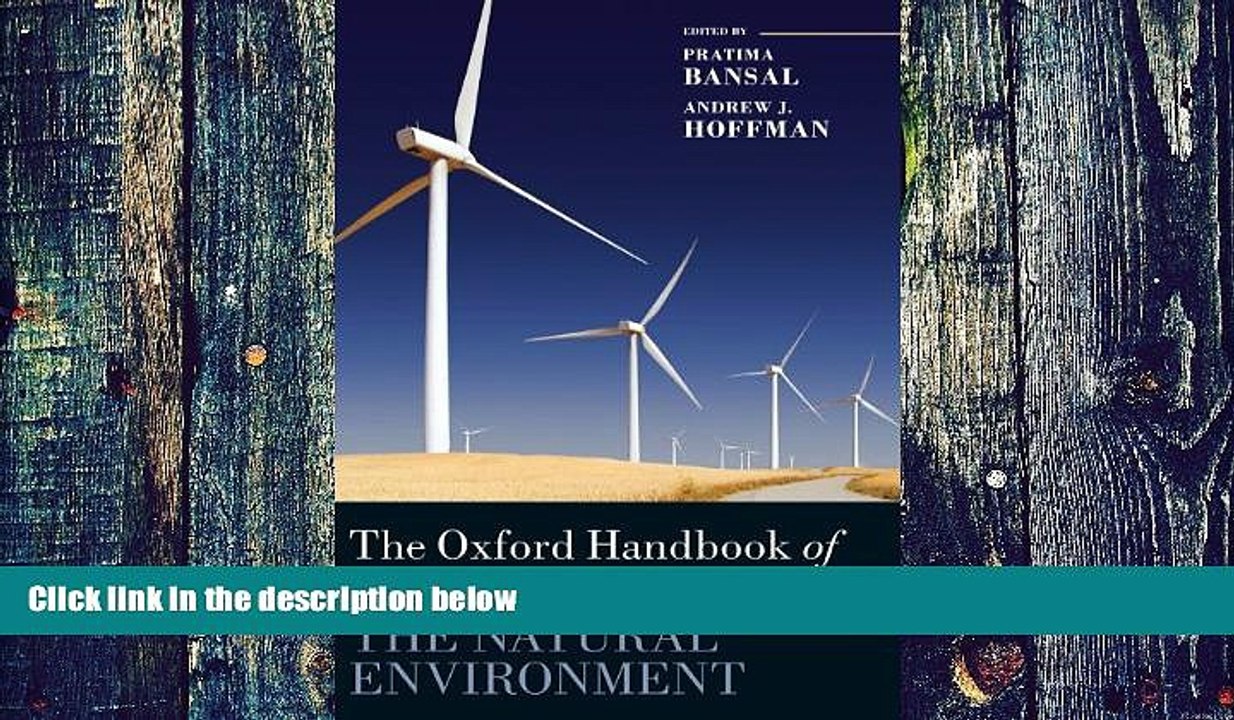 Big Deals  The Oxford Handbook of Business and the Natural Environment (Oxford Handbooks)  Best