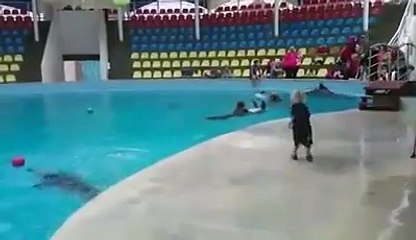 Çocukla çocuk olan yunus