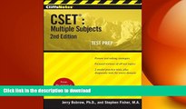 FAVORIT BOOK CliffsNotes CSET: Multiple Subjects, 2nd Edition READ EBOOK