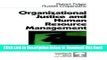 [PDF] Organizational Justice and Human Resource Management (Foundations for Organizational