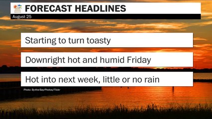 Starting to turn toasty