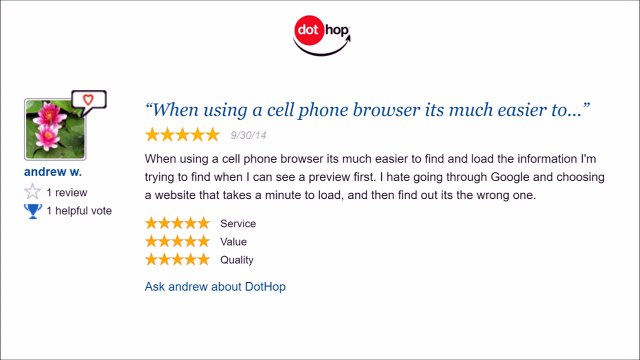 DotHop Reviews 5 Star Ratings From Sitejabber