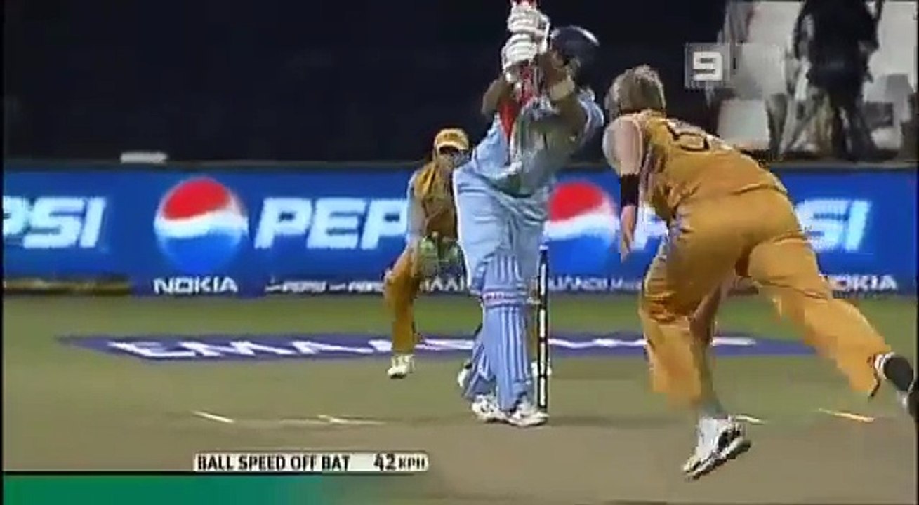 Yuvraj Singh 70 30  India vs Australia T20 World Cup 2007 at Durban
