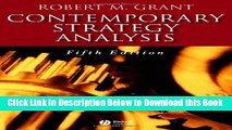 [PDF] Contemporary Strategy Analysis: Concepts, Techniques, Applications (5th Edition) Free Ebook