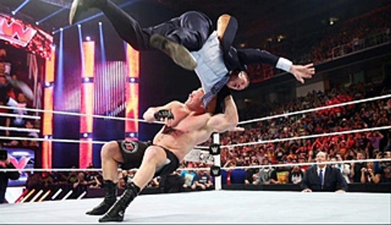 Brock Lesnar and Goldberg vs The Wyatt Family - 2 on 4 Match - Wrestlemania XXXII 2016