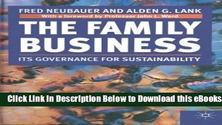[Reads] The Family Business: Its Governance for Sustainability Online Books