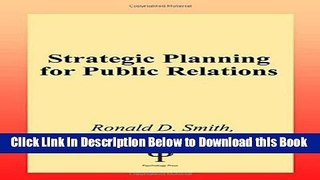 [Best] Strategic Planning for Public Relations Free Books