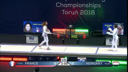 CE Torun 2016 - FD 3e place équipes France vs Hongrie