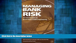 Must Have  Managing Bank Risk: An Introduction to Broad-Base Credit Engineering  READ Ebook