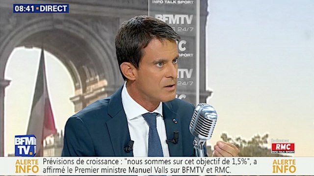 Manuel Valls à BFMTV : l’économie française crée de nouveau des emplois