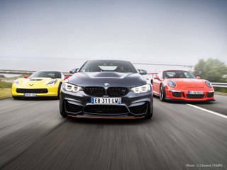 Télécharger la video: BMW M4 GTS contre Corvette Z06 et Porsche 911 GT3 RS : qui gagne ?