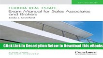 [Reads] Florida Real Estate Exam Manual: For Sales Associates   Brokers, 32nd Edition Free Books