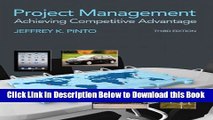 [Reads] Project Management: Achieving Competitive Advantage (3rd Edition) Online Books