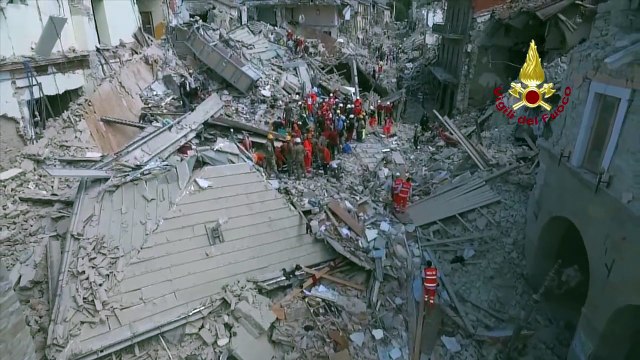 Séisme en Italie : la ville d'Amatrice filmée par un drone