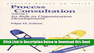 [Best] Process Consultation: Its Role in Organization Development, Volume 1 (Prentice Hall