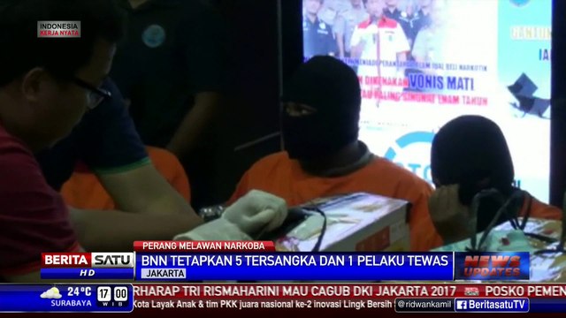 BNN Sita 75,5 Kilogram Sabu dan 135 Butir Ekstasi