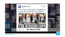 France: photos of beach police fining headscarfed woman go viral as Court decides on burkini ban