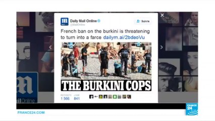 France: photos of beach police fining headscarfed woman go viral as Court decides on burkini ban