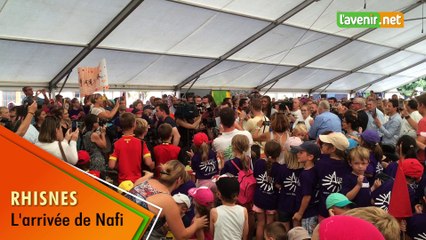 L'arrivée de Nafi à Rhisnes ce matin
