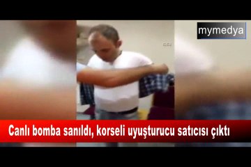 Canlı bomba sanıldı, korseli uyuşturucu satıcısı çıktı