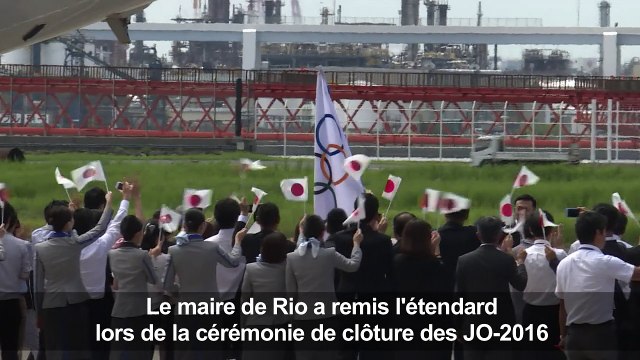 Le drapeau olympique de retour à Tokyo après un demi-siècle