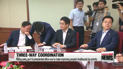 Ruling party, gov't & presidential office agree to push economy-related legislation