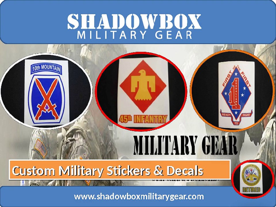 Custom Military Stickers and Decals the Right Way