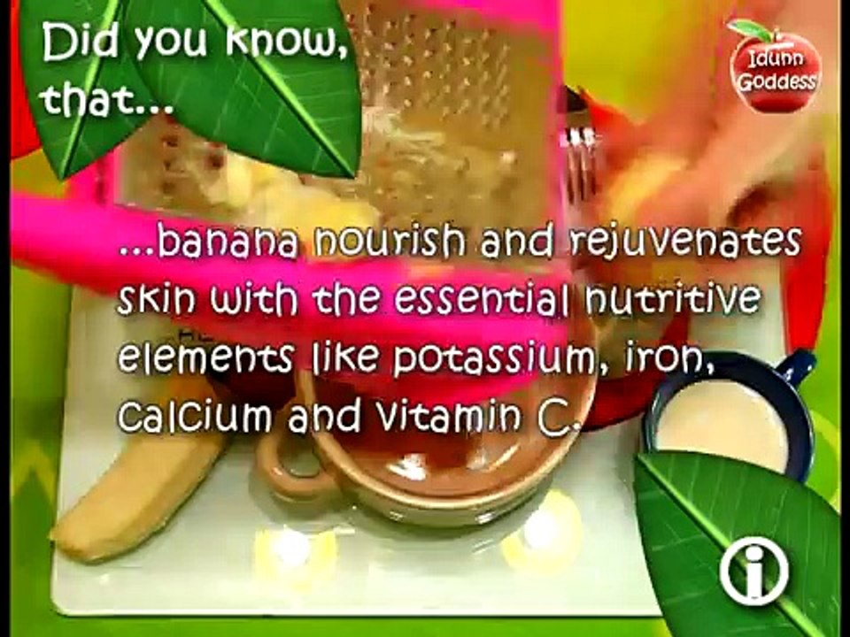 Anti AGING skin care - Banana masks recipes - Natural homemade cosmetics