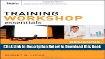 [Best] Training Workshop Essentials: Designing, Developing, and Delivering Learning Events that