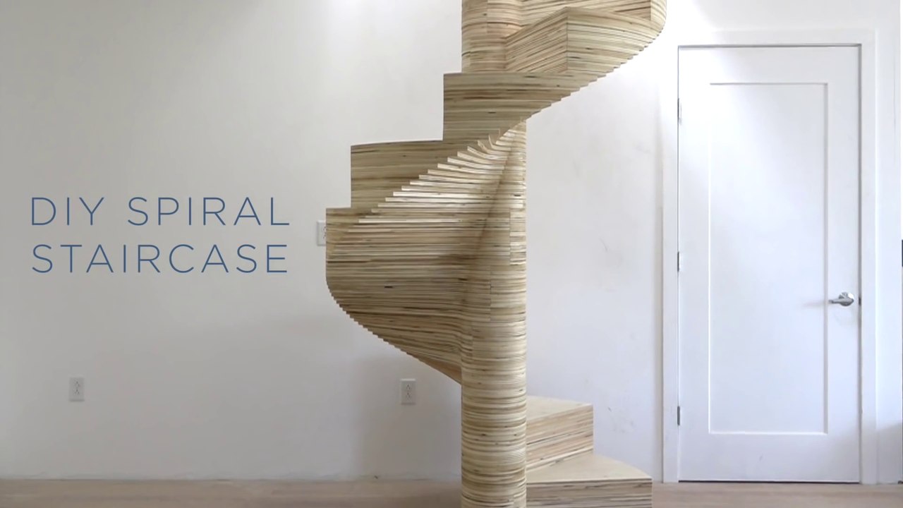 Créez votre escalier en colimaçon avec des planches de bois !